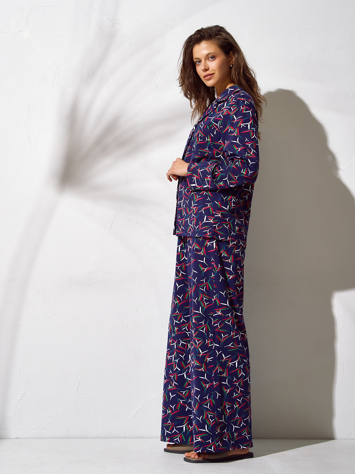 D2834SI Комплект жен.(Рубашка д/рук.+Брюки)