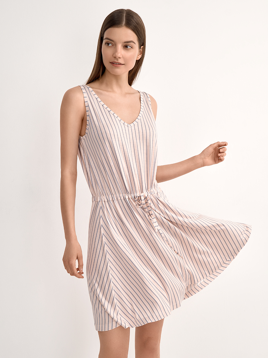 DSi_F SIESTA 0515VI Платье туника женское ( на кулиске полоска)