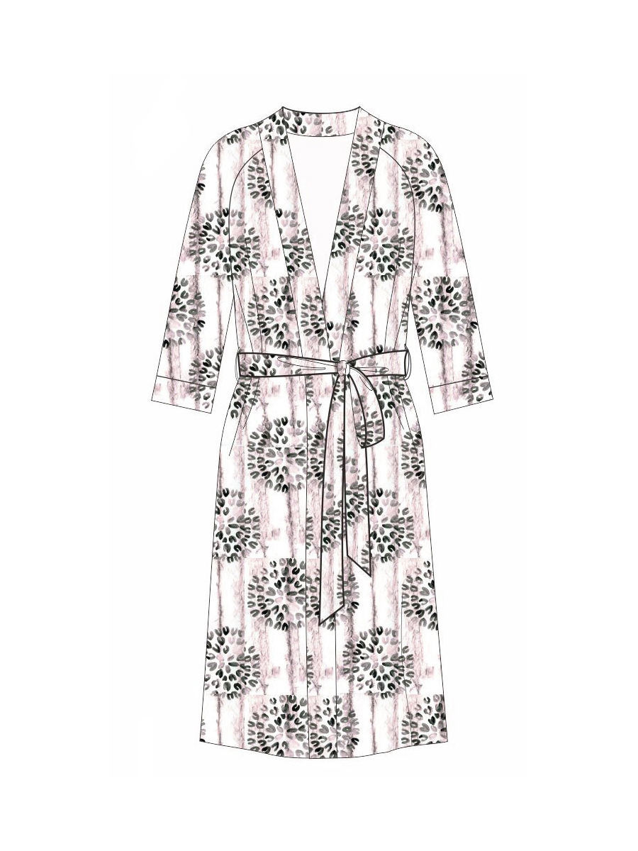 Si 0411D BATIK  Халат женский (с запахом)