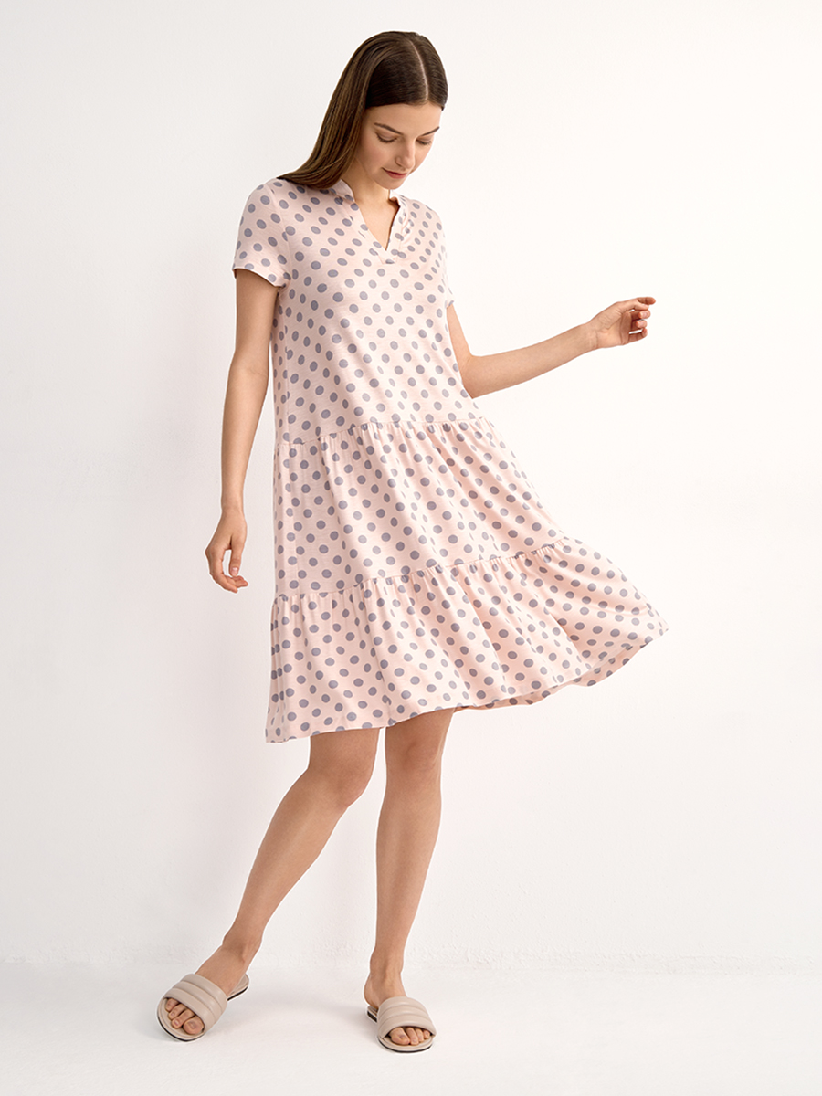 DSi_F SIESTA 0519VI Платье женское(с 2 ярусами юбки)