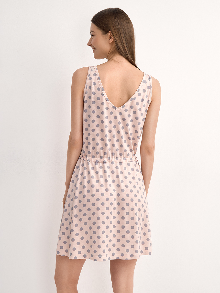 DSi_F SIESTA 0516VI Платье туника женское ( на кулиске горох)