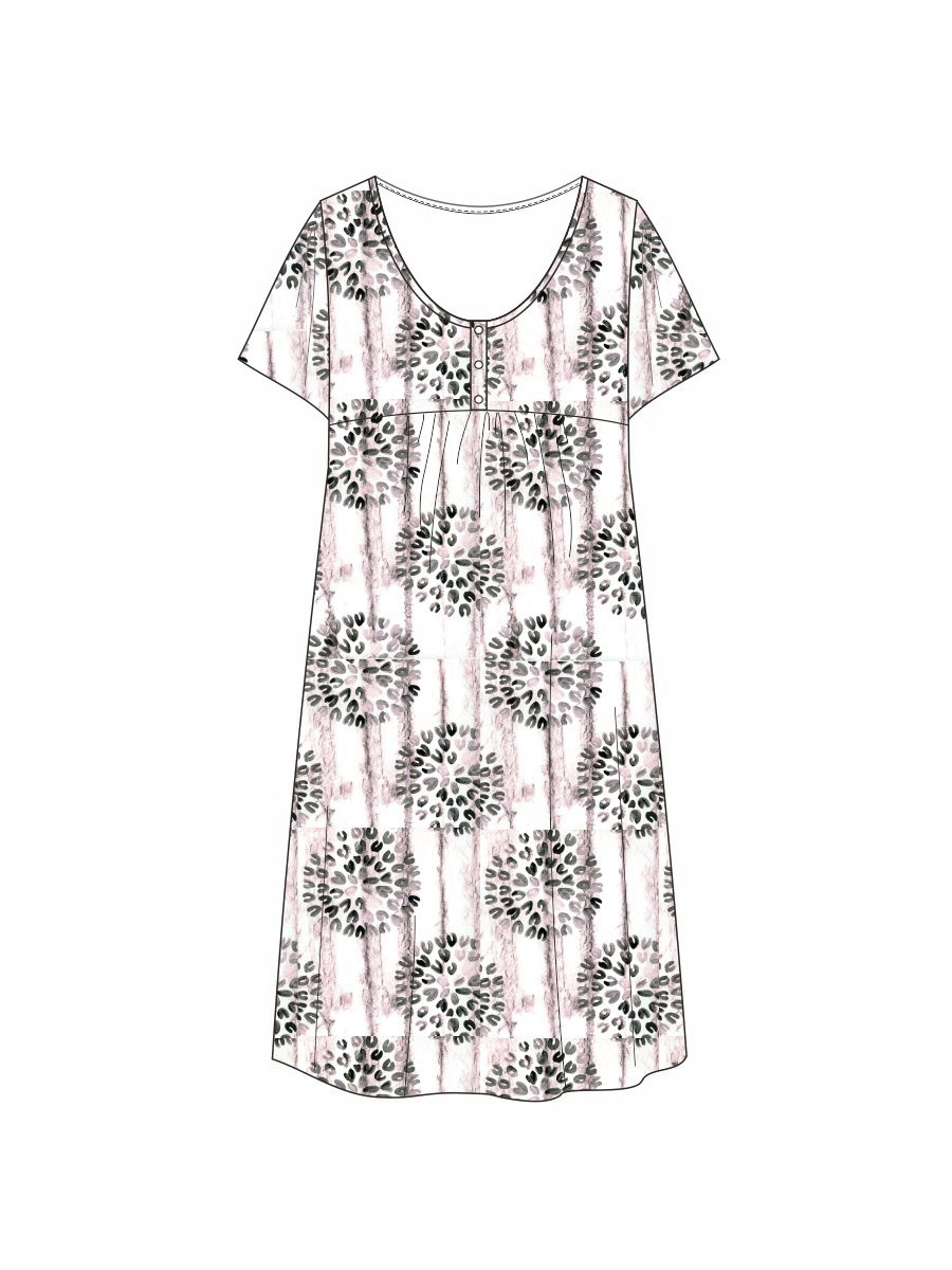 Si 0114D BATIK  Сорочка ночная (короткий рукав) женская