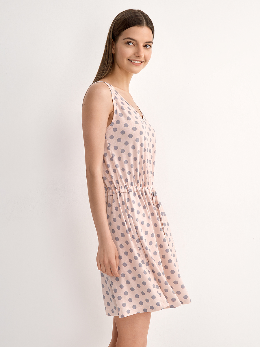 DSi_F SIESTA 0516VI Платье туника женское ( на кулиске горох)