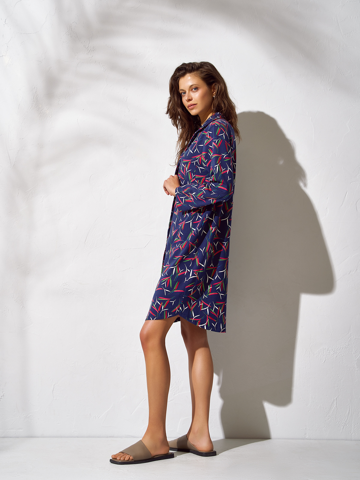 D2843SI Халат-Рубашка женский