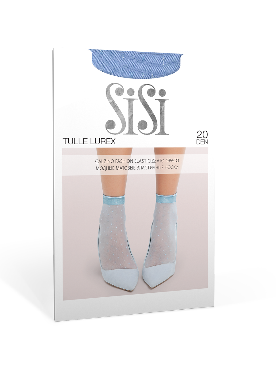 TULLE LUREX Носки с эффектом тюля и люрексом SISI